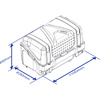 Bagageboks TowBox V1 sort