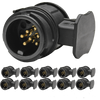 10 Kort miniadapter 13- til 7-polet