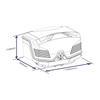 Bagageboks TowBox V5 sort mat