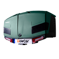 Transportboks for anhængertræk TowBox V3 grøn