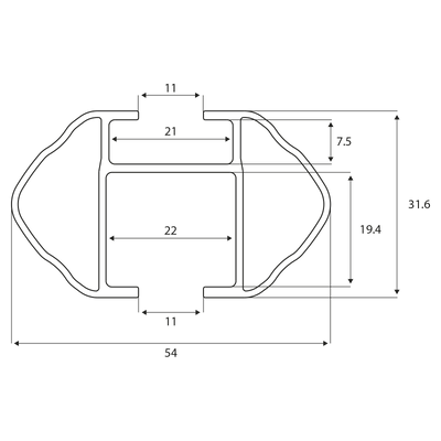 Tagbærer Menabo PickUp 135 cm