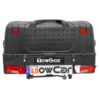 Transportboks for anhængertræk TowBox V1 sort