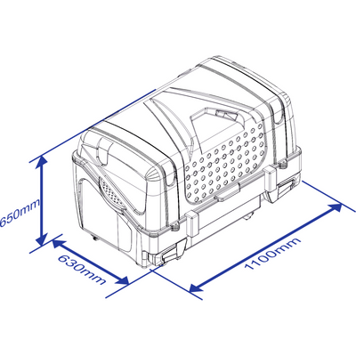 Bagageboks TowBox V1 sort