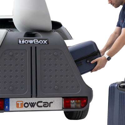 Transportboks for anhængertræk TowBox V2 grå