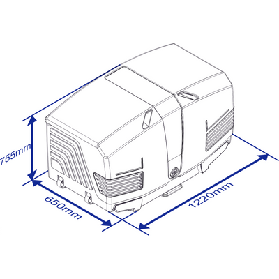 Bagageboks TowBox V3 sort