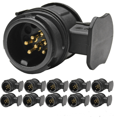10 Kort miniadapter 13- til 7-polet