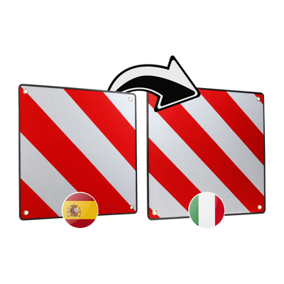 Advarselsskilt til Spanien og Italien