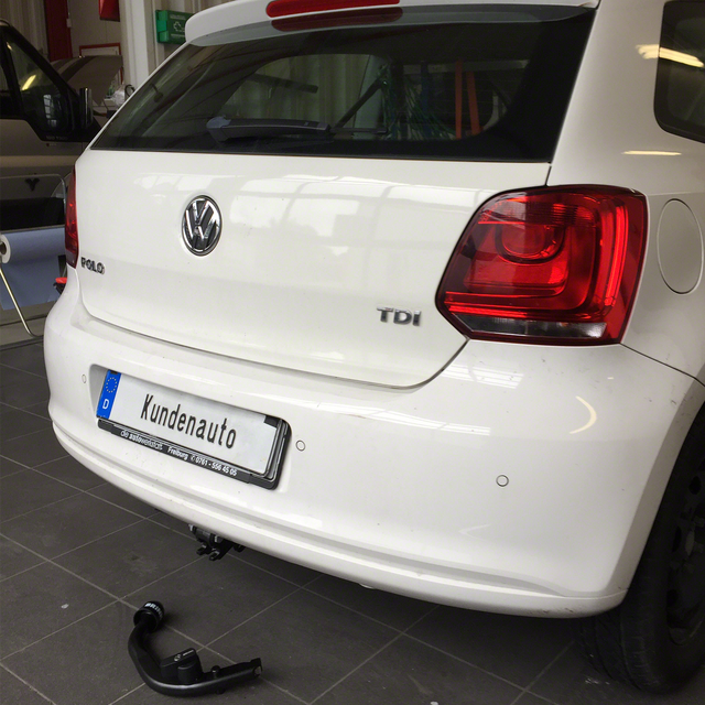 maling til bundet importere VW POLO V Brink anhængertræk aftageligt inkl. 13-polet elsæt -  fremstillingsår 03.10-01.11 | Rameder anhængertræk